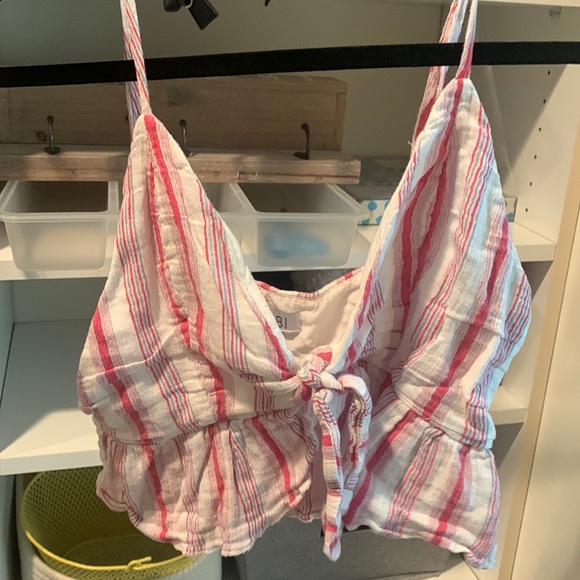 Striped Crop Tank Top - Picture 2 of 4